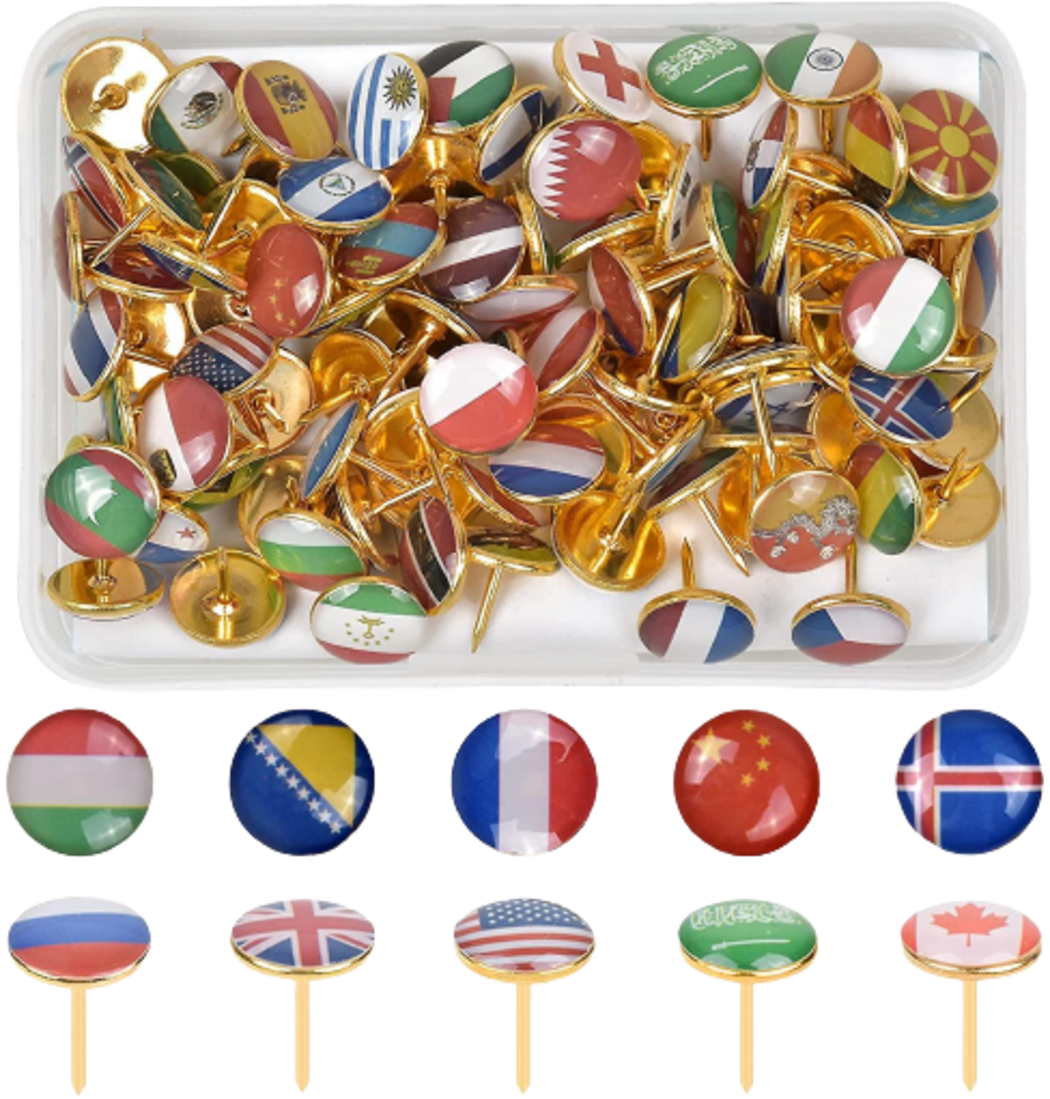 Country Flag Pins – U Wood Love It